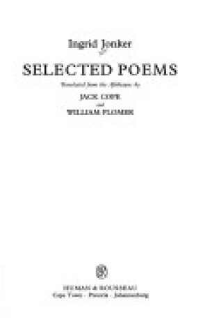 Cover of Selected Poems