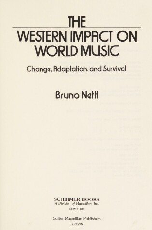 Cover of The Western Impact on World Music