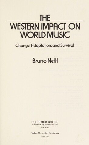 Book cover for The Western Impact on World Music