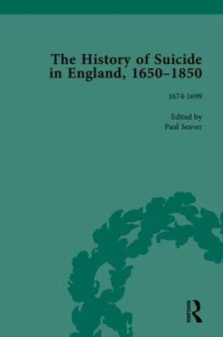 Cover of The History of Suicide in England, 1650-1850, Part I