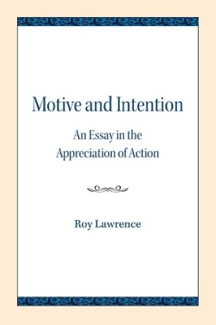 Cover of Motive and Intention