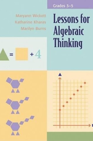 Cover of Lessons for Algebraic Thinking, Grades 3-5