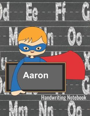 Book cover for Aaron Handwriting Notebook