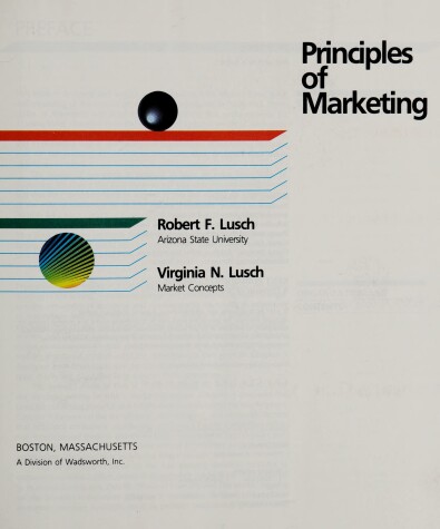 Book cover for Principles of Marketing