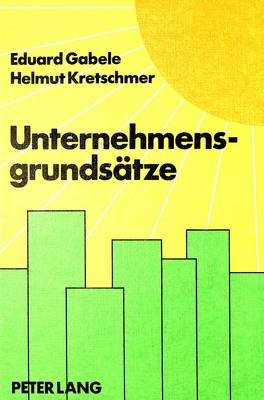 Book cover for Unternehmensgrundsaetze