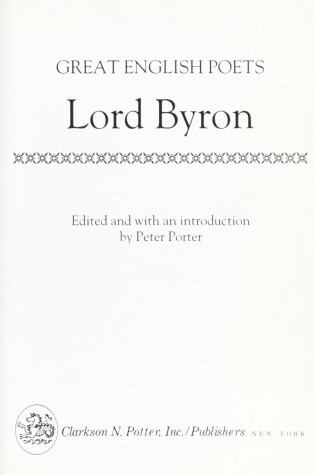 Cover of Byron