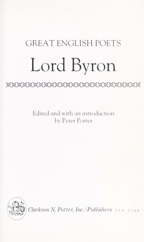 Cover of Byron