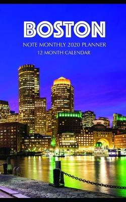 Book cover for Boston Note Monthly 2020 Planner 12 Month Calendar