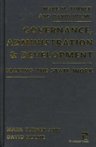 Book cover for Governance Administration & Dev