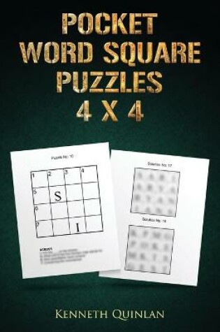 Cover of Pocket Word Square Puzzles - 4 x 4