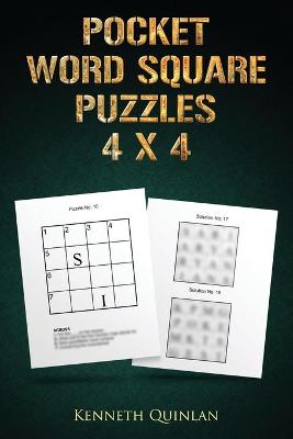 Book cover for Pocket Word Square Puzzles - 4 x 4