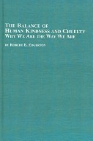 Cover of Balance of Human Kindness and Cruelty