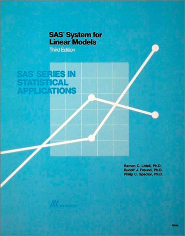 Book cover for SAS System for Linear Models