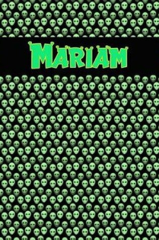 Cover of 120 Page Handwriting Practice Book with Green Alien Cover Mariam