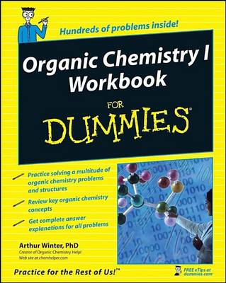 Book cover for Organic Chemistry I Workbook for Dummies