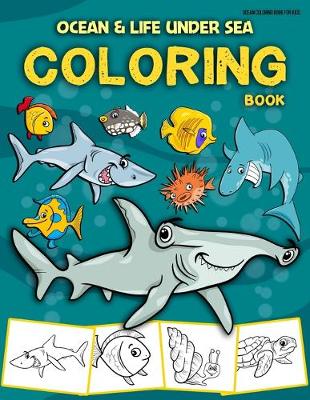 Book cover for Ocean Coloring Book for Kids