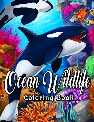 Book cover for Ocean Wildlife Coloring Book