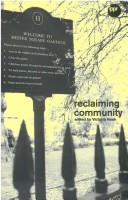 Book cover for Reclaiming Community