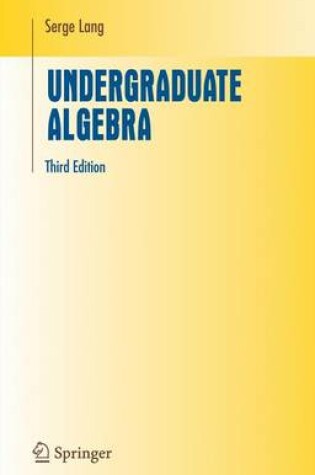 Cover of Undergraduate Algebra