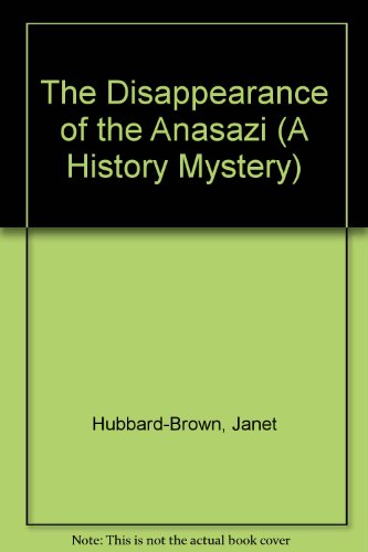 Cover of The Disappearance of the Anasazi