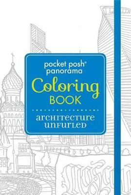 Book cover for Pocket Posh Panorama Adult Coloring Book: Architecture Unfurled