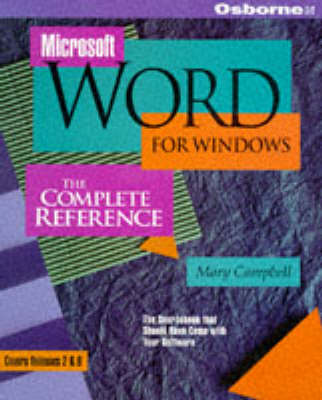 Book cover for Microsoft Word for Windows