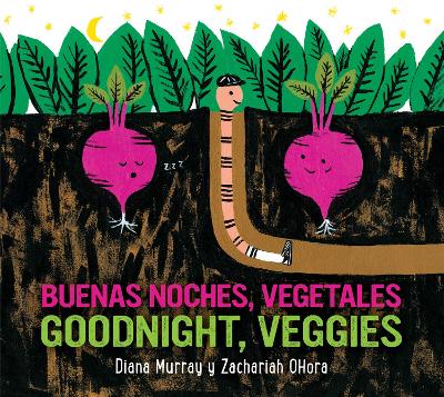 Book cover for Goodnight, Veggies/Buenas Noches, Vegetales Board Book