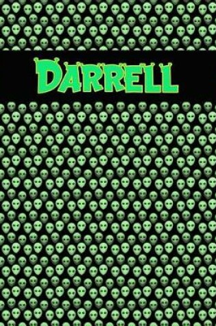 Cover of 120 Page Handwriting Practice Book with Green Alien Cover Darrell