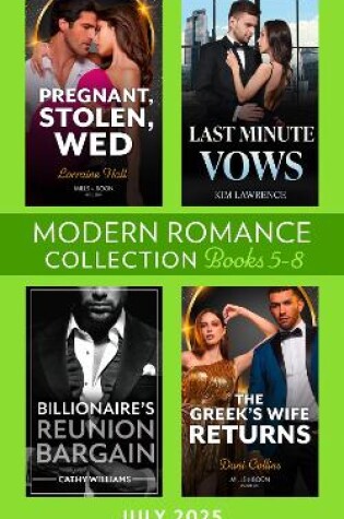 Cover of Modern Romance July 2025 Books 5-8