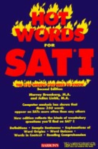 Cover of Hot Words for Sat I: the 350 Words You Need to Know