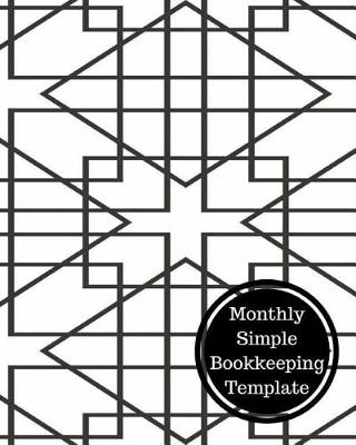 Book cover for Monthly Simple Bookkeeping Template