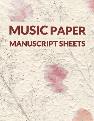 Cover of Music Paper Manuscript Sheets