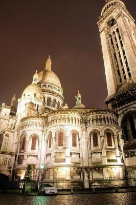 Book cover for Sacred Heart Cathedral in Paris, France at Night Journal