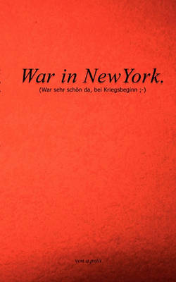 Book cover for War in NewYork