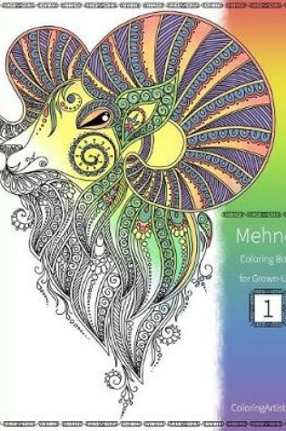 Cover of Mehndi Coloring Book for Grown-Ups