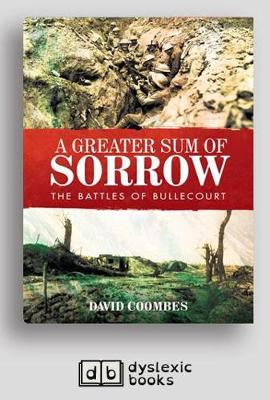 Book cover for A Greater Sum of Sorrow