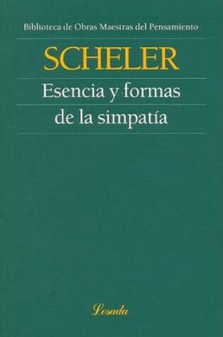 Cover of Esencia y Formas de La Simpatia