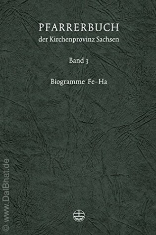 Cover of Pfarrerbuch Der Kirchenprovinz Sachsen