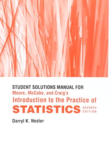 Book cover for Study Guide/Solutions Manual for Introduction to the Practice of Statistics