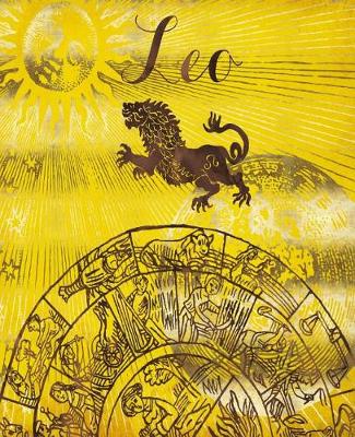 Book cover for Leo Symbol Astrology Wheel Zodiac Sign Horoscope School Comp Book 130 Pages