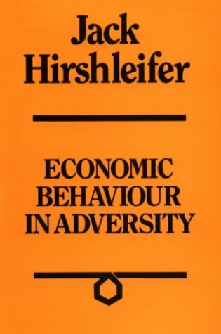 Cover of Economic Behavior in Adversity