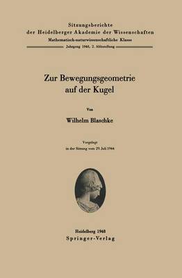 Book cover for Zur Bewegungsgeometrie Auf Der Kugel