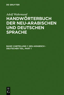 Book cover for Neu-Arabisch - Deutscher Teil