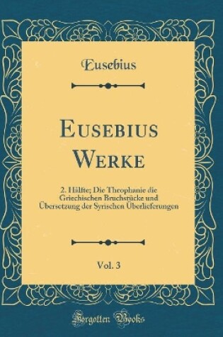 Cover of Eusebius Werke, Vol. 3