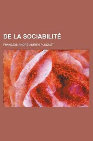 Cover of de La Sociabilite