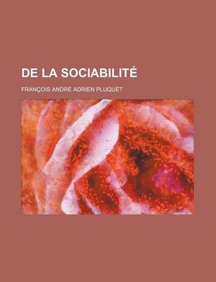 Book cover for de La Sociabilite