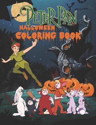Book cover for Peter Pan Halloween Coloring Book