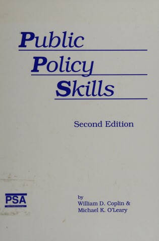 Cover of Public Policy Skills Workbook