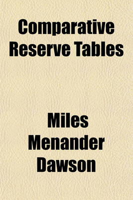 Book cover for Comparative Reserve Tables