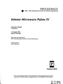 Book cover for Intense Microwave Pulses Iv